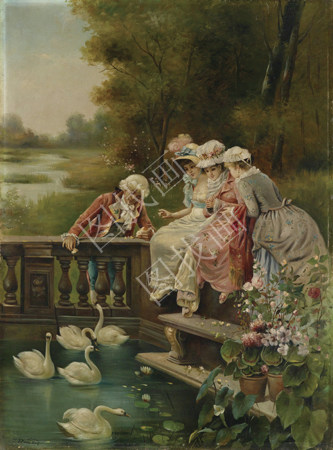 feeding the swans